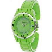 Geneva Platinum Women's Fixed Bezel Cuff