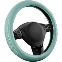 Gel Particles Steering Wheel Cover, Mint Luxury Leather Car Steering Wheel Protector, Universal Fit 14.5"-15.5" Anti-Slip Car Interior Accessories for Girls & Women