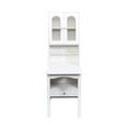 thumbnail image 6 of GAKMCIL Fold-Out Convertible Writing Desk, Space-Saving Desk Cabinet with Storage Cabinet, Shelf & Drawer for Multi-Function Home Office Workstation (Office Furniture/Desks/Writing Desks) (White), 6 of 12
