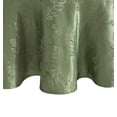 thumbnail image 2 of Elrene Home Fashions Elegant Woven Leaves Jacquard Damask Tablecloth, Olive, 70" Round, 2 of 3