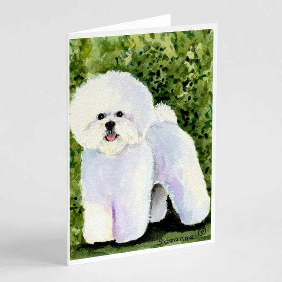 Bichon Frise Greeting Cards and Envelopes Pack of 8