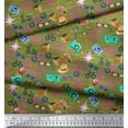 thumbnail image 3 of Soimoi Rayon Fabric Camera,Hat & Briefcase Travel Print Fabric by Yard 42 Inch Wide, 3 of 3
