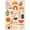 Orange, Pattern 12, variant on ODIKA 4'x6' Pink Mocha and Abstract Design Washable Area Rug Midcentury Modern Geometric Pattern Style for Bedroom, Reading Nook, Pet Friendly & Non-Shedding