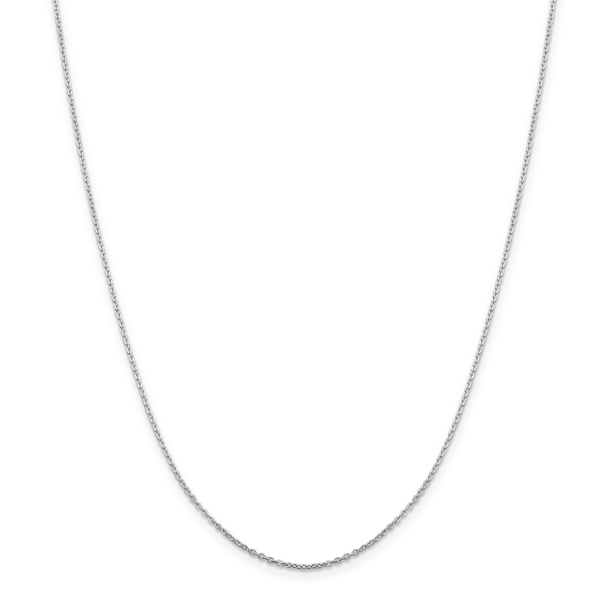 Sterling Silver 1.2mm Flat Cable 18 Chain
