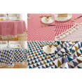 thumbnail image 4 of FeiraDeVaidade 1Pc 120Cm/150Cm Polyester Cotton Tassel Tablecloth Plaid  Tablecloth Red Lattice Table Map Cloth Cover, 4 of 7