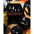 thumbnail image 5 of 12 Pcs Assorted Black Plastic Pumpkins for Decorating - Artificial Foam Pumpkins for Fall Decor, Thanksgiving, Halloween, Wedding & Party, DIY Craft Fake Pumpkin for Table Centerpiece, 5 of 12