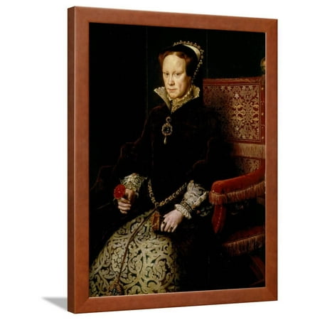 Queen Mary I Tudor of England or Bloody Mary, 1516-58 Framed Print Wall Art By Antonis