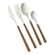 thumbnail image 2 of Juego de Cubiertos Chefmaker Acero Inoxidable Mango ABS Efecto Madera- 16 Piezas, 2 of 4
