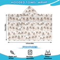thumbnail image 2 of Shih Tzu Dog Hooded Bath Towel，50"x30" for Ages 3 To 12 Kids, Quick Dry Lightweight Soft Microfiber Hood Beach Towel Cover Up for Kids, 2 of 7