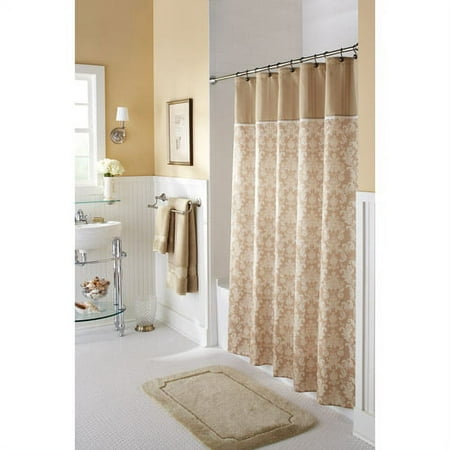 Better Homes&gardens Kensington Fabric Shower Curtain Butter