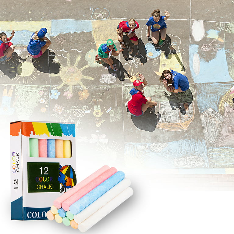 Colorations® Colored Dustless Chalk - 12 Colors
