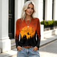 thumbnail image 4 of Halloween Crewneck Sweatshirt for Women 2026 Long Sleeve Funny Graphic T-Shirt Casual Tunic Tops Adult, 4 of 6