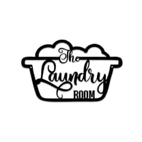 14×8.8 Inches  Rustic Cute Laundry Room Decor Wall Stickers & Murals- Vintage Metal Wall Art for Hanging Decoration and Accessories Home Improvement