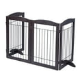 thumbnail image 6 of STAROUS Freestanding Wire Pet Gate for Dogs, 80 inches Extra Wide, 30 inches Tall Dog Gate, Espresso- 4 Panels, 6 of 10
