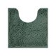 thumbnail image 1 of Xiao Hua Alfombra de baño en forma de U, 20 × 20 pulgadas, lavable, suave, con material de poliéster y PVC duradero, alfombra de baño contorneada para pisos de baño, verde oscuro, 1 pieza., 1 of 5