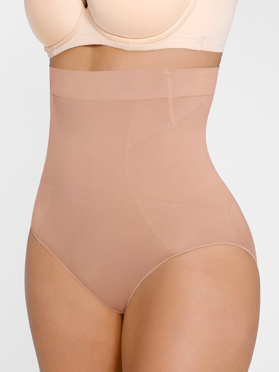 FeelinGirl Women's High-Waisted Tummy Control Seamless Shapewear Briefs, Sizes XS-4XL