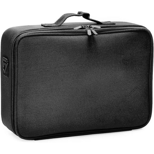 Bolsa de cosméticos Bolsa de maquillaje de viaje portátil Doble capa (l)