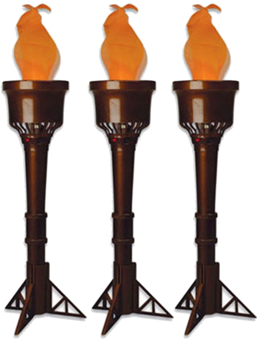 Rhode Island Novelty Set of 3 Electric FauxFlame Battery Operated