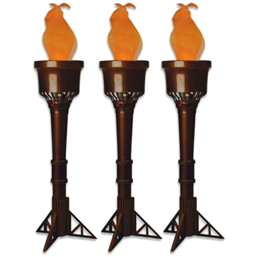 Rhode Island Novelty Set of 3 Electric FauxFlame Battery Operated