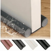 Lidaoshangmao Large Door Draft Stopper for Bottom of Door 36 Inch Under Door Noise Blocker Under Door Gap Filler Weather Stripping Adjustable Twin Door Sweep Door Draft Guard Window Seal Black