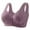 08#Light Purple, variant on Daisy Bras for Older Women Front Closure No Underwire Supportive Bras Plus Size Push Up Bras Breathable Cotton Bras Pink 42