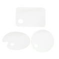 thumbnail image 3 of CTIRCHIU 3Pcs Transparent Acrylic Paint Tray Color Mixing Pallet for Home Use Stain Resistant, 3 of 7