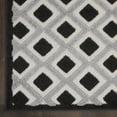 thumbnail image 4 of Nourison Aloha Indoor/Outdoor Geometric Modern Black White 9' x 12' Area Rug, (9' x 12'), 4 of 9