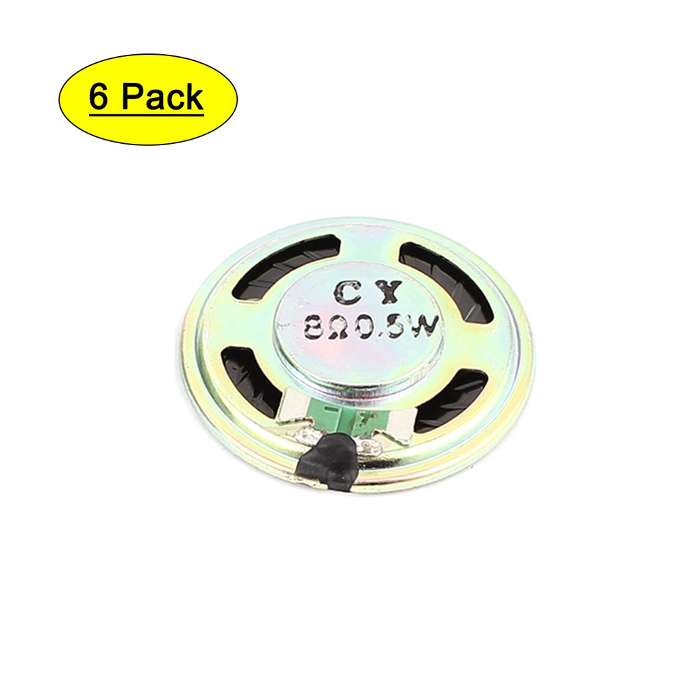 0.5W 36mm Diameter 8 Ohm Internal Speaker Loudspeaker 6Pcs