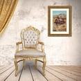 thumbnail image 3 of Russell, Charles Marion 13x18 Gold Ornate Wood Framed with Double Matting Museum Art Print Titled - Indians on Horseback, 3 of 4