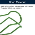 thumbnail image 5 of Canning Jar Lifter Tongs, Jar Lifter with Rubber Grips Handle, Green, 5 of 6