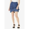 thumbnail image 3 of Woman Within Plus Size Perfect Denim Skort, 3 of 4