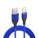 thumbnail image 1 of Línea de cable de carga magnética Micro USB Tipo C Reemplazo del adaptador de cargador rápido con imán de 8 pines para iPhone / iPad / Xiaomi / Huawei / Samsung kenally DZ5596-03B, 1 of 2
