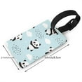thumbnail image 4 of Balery Cute Panda Bear Print Durable Luggage Tags with Secure Strap, Personalized Travel ID Tags for Suitcases, Bags, and Backpacks - Easy Identification for Men and Women, 4 of 8