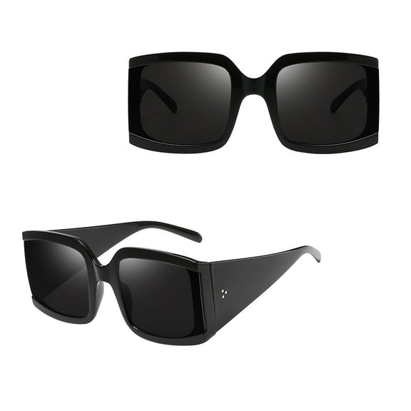 OUNONA Fashionable Polarized Sunglasses Summer Outdoor Sun Glasses Creative Beach Shades Eyeglasses Clothes Decoration for Men Boys (C01 Black Frame Black)