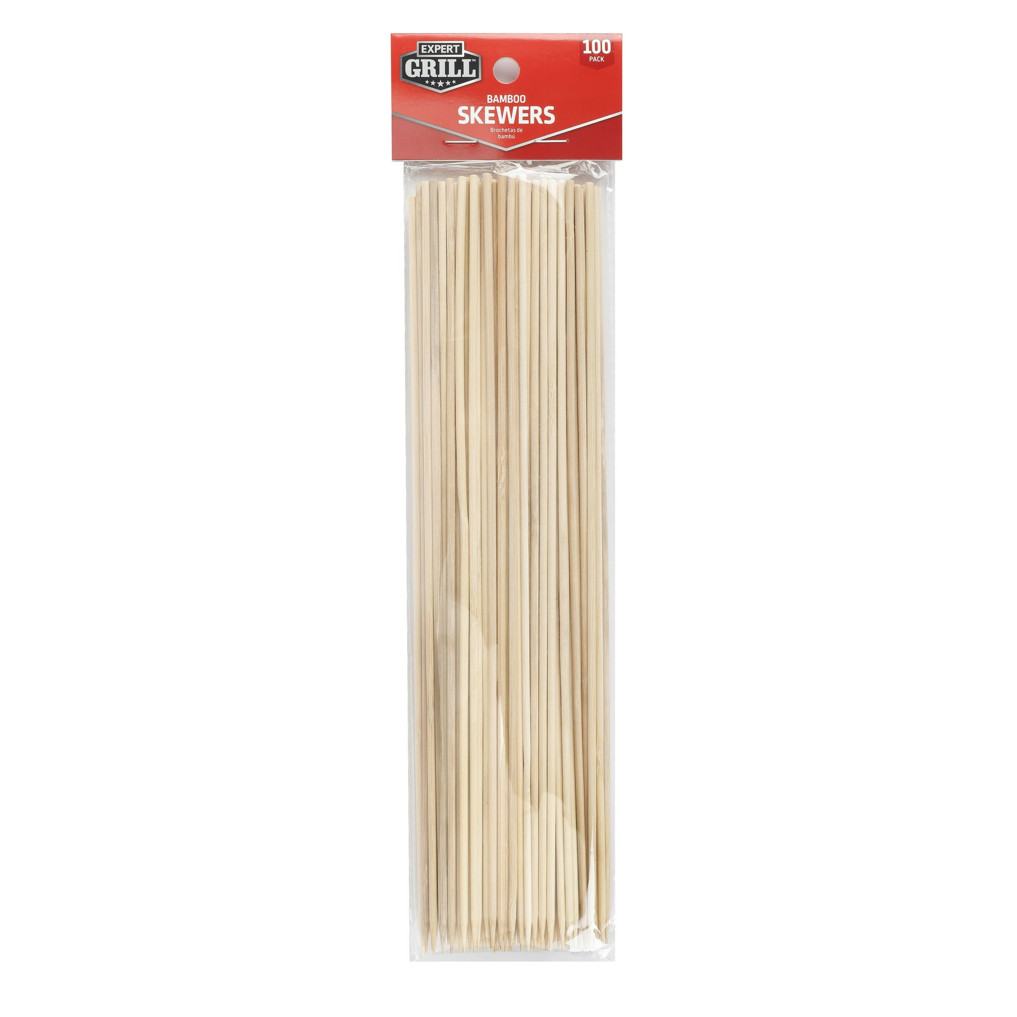Expert Grill Bamboo Skewers for Grilling, 100 Count