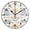 Black, variant on 9.84in Simple Icons Pattern PVC Canvas Wall and Table Clock with Canvas Texture, Black or Gold Hands