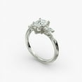 thumbnail image 2 of Amor Jewel Jewel Pear Cut 1.9 Ct Lab Created Diamond Wedding Ring - Stamped 14K White Gold Plated Ring - Anniversary Rings for Her - Hidden Halo Diamond Women's Ring - Dainty Simple Rings for Her, 2 of 4