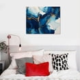 thumbnail image 4 of PIKWEEK  Marble Modern Luxury Blue 33 Canvas Art - Home Decor Wall Art Print Poster Painting Large  16x12in, 4 of 4