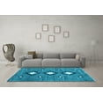 thumbnail image 3 of Ahgly Company Indoor Rectangle Abstract Light Blue Contemporary Area Rugs, 5' x 8', 3 of 4