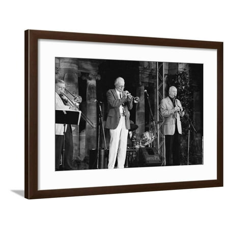 Humphrey Lyttelton, (Jimmy Hastings Sax), Hever Castle, Kent, 1999 Framed Print Wall Art By Brian O'Connor
