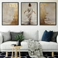 thumbnail image 2 of Jesus Canvas Wall Art Jesus Walking On Water Picture Wall Decor Jesus Painting Print Christian Poster Artwork for Living Room Bedroom Church Home Decor（Only canvas）, 2 of 6