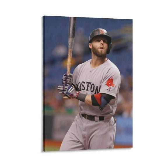 Dustin Pedroia Canvas Poster Print Photo Art Painting Canvas Poster Home Decorative Bedroom Modern Decor Posters Gifts 16x24inch(40x60cm)