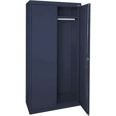 Elite Series Wardrobe Cabinet with Adjustable Shelf, 46"W x 24"D x 78"H, Navy Blue