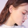 thumbnail image 2 of TANGPOET 925 Sterling Silver Round Opal Stud Earrings, Screw Back Design Fine Jewelry for Women Daily Wear, 2 of 7
