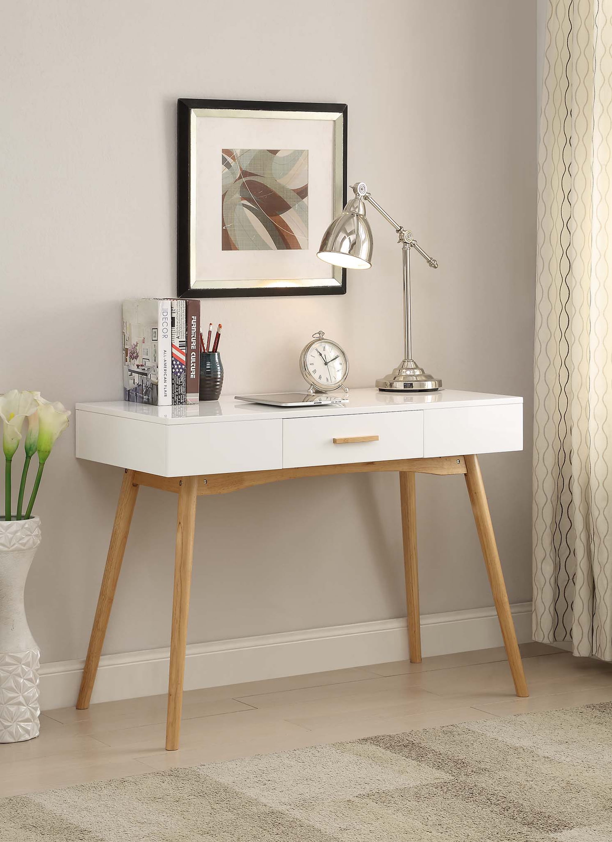 Convenience Concepts Oslo One Drawer Desk Com