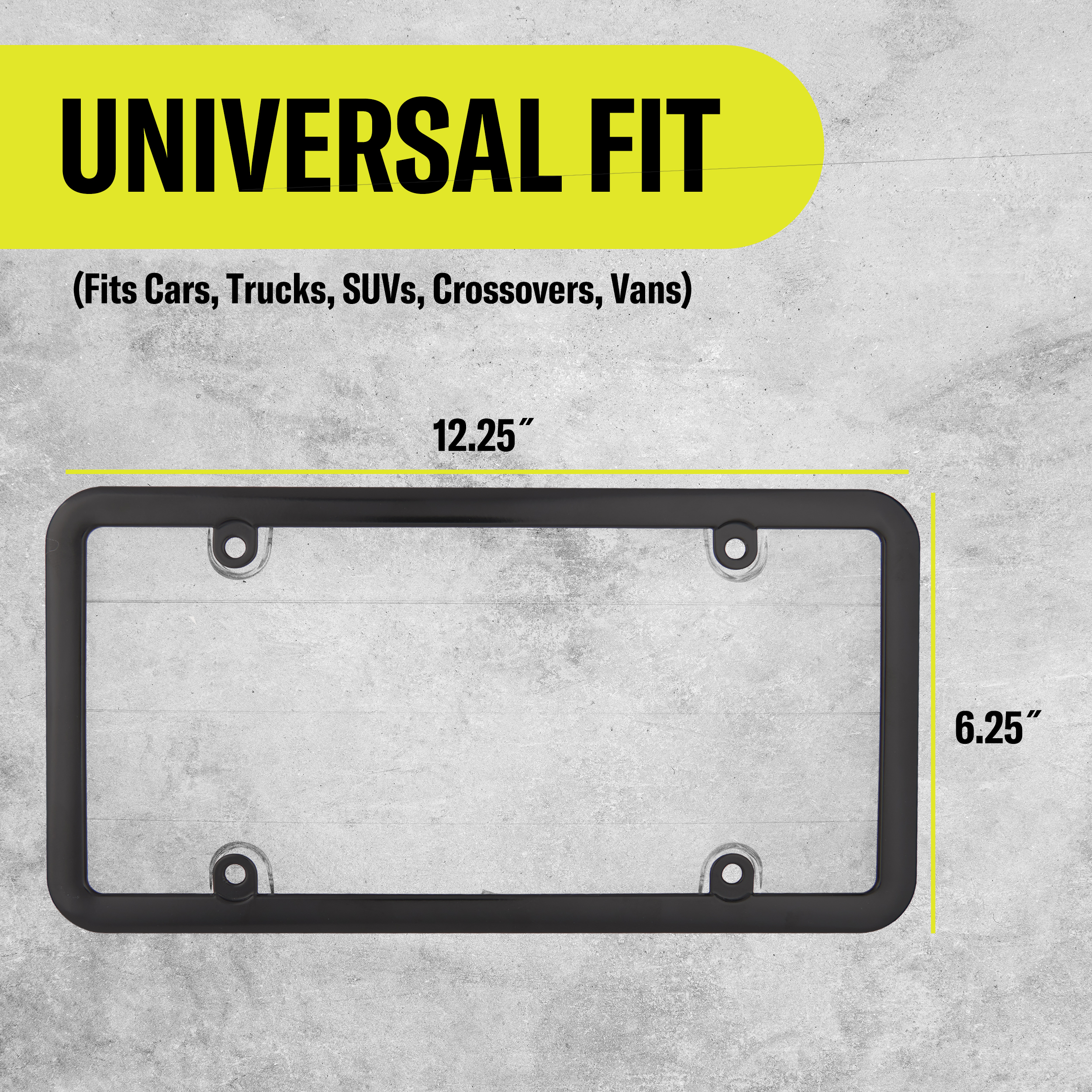 Auto Drive Anti-Theft License Plate Frame and Cover Kit photo 2