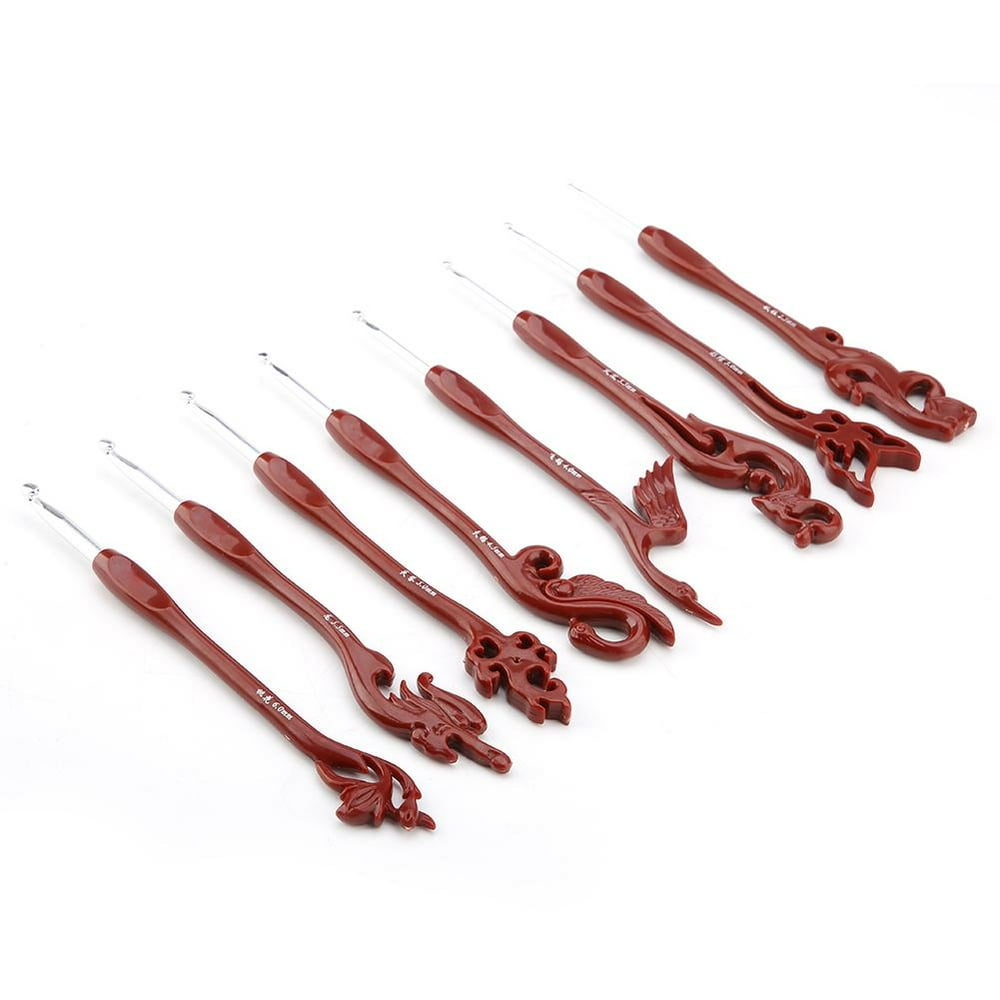 Mgaxyff Crochet Hook Set,8PCS Retro Birds Unique Crochet Hooks Set