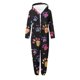 thumbnail image 4 of Mono de niña de manga larga con capucha y manga larga, pijama informal de invierno cálido, ropa de dormir para niña, mono de poliéster, 4 of 5