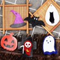 thumbnail image 3 of Halloween Funny Ghost Spider Earrings Personality Creative Pumpkin Skin Earrings Holiday Gift, 3 of 9