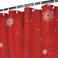 thumbnail image 3 of Merry Christmas Triangle Tree Shower Curtain,Washable Bath Curtain with Hooks Friendly Polyester Fabric Curtains for Halloween Thansgiving Christmas Hotel Dorm, 3 of 5